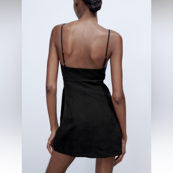 ZARA LINEN BLEND CUT OUT JUMPSUIT DRESS - Picture 4 of 8